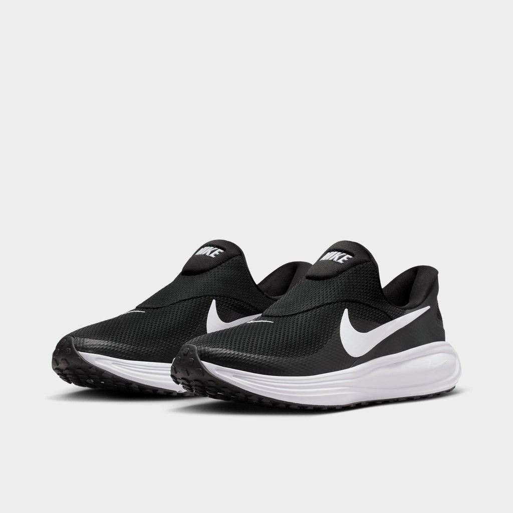 Men's Nike Revolution 8 EasyOn Running Shoes - Black/Anthracite/Wolf Grey/White - view 2