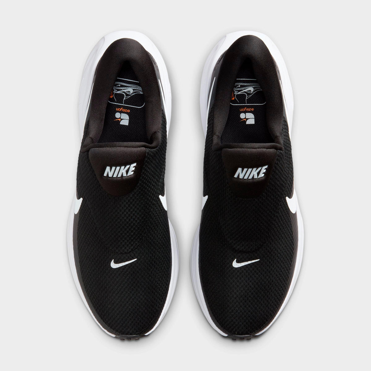 Men's Nike Revolution 8 EasyOn Running Shoes - Black/Anthracite/Wolf Grey/White - view 5