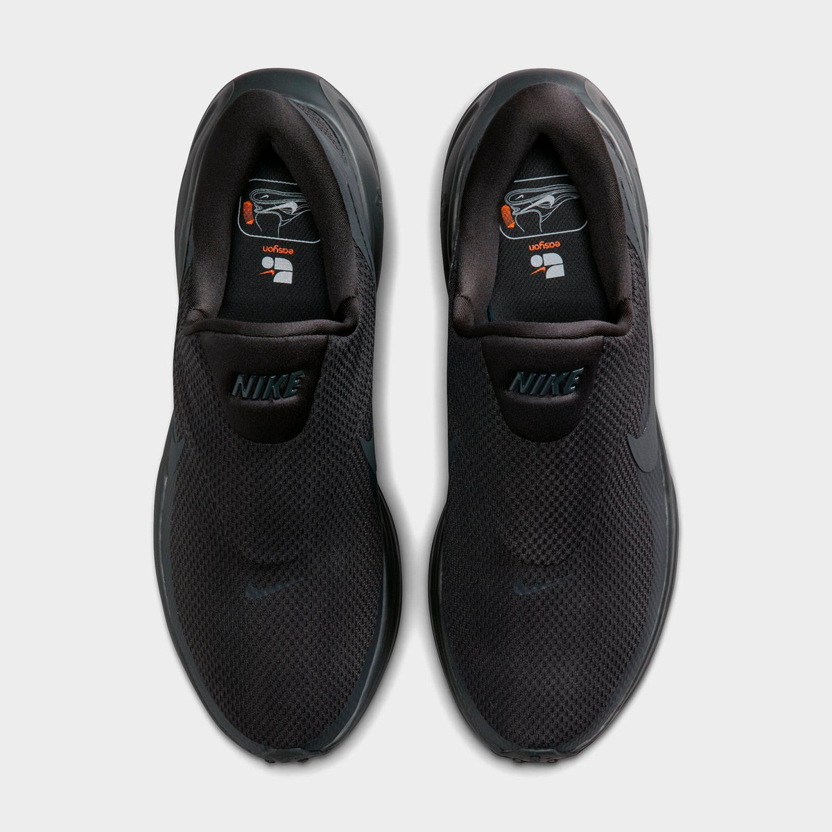 Men's Nike Revolution 8 EasyOn Running Shoes - Black/Anthracite/Wolf Grey/White - view 5