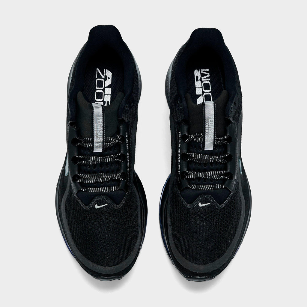 Men's Nike Pegasus Premium Running Shoes - Black/Metallic Silver/Black - view 5