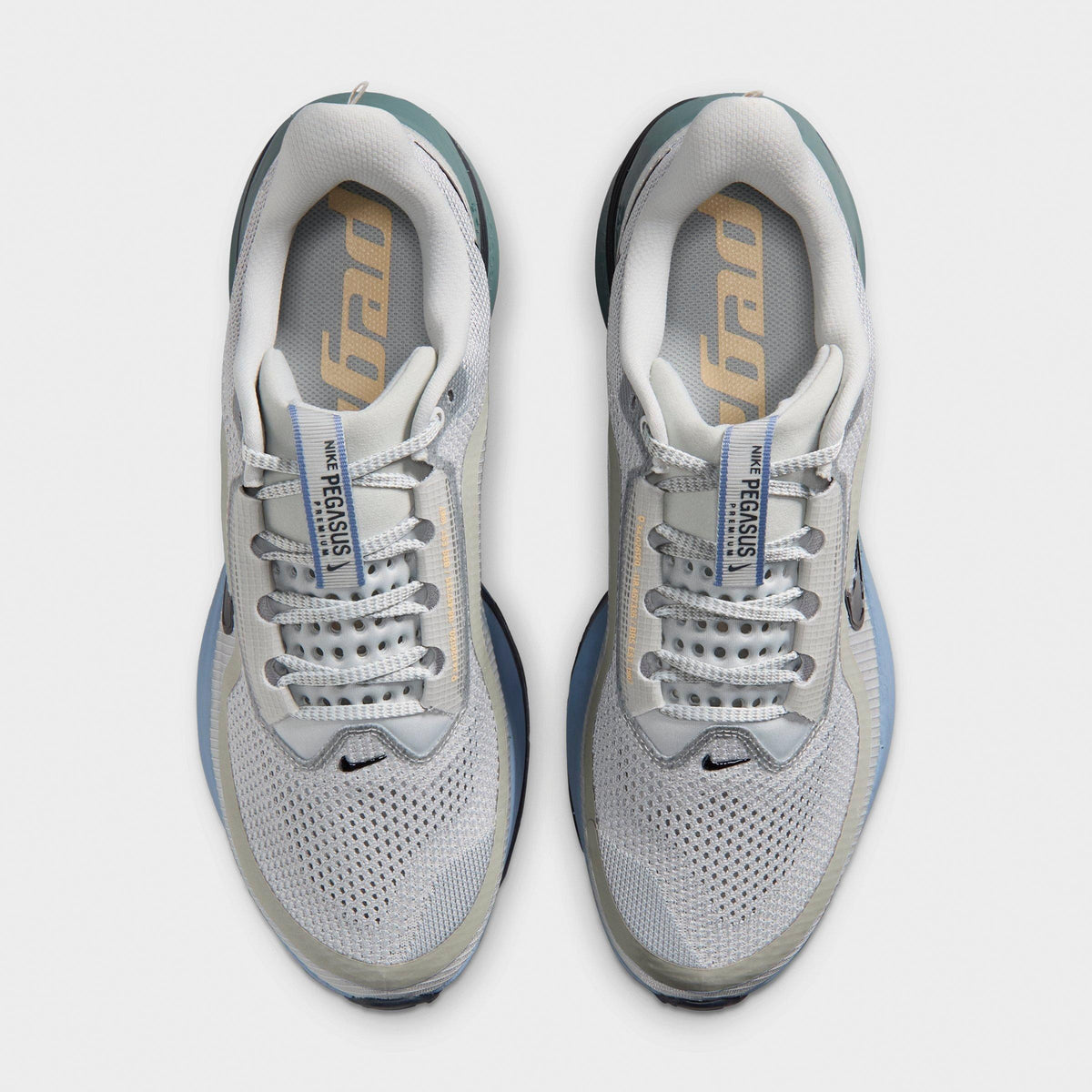 Men's Nike Pegasus Premium Running Shoes - Grey Mist/Mineral Slate/Work Blue/Dark Obsidian - view 5