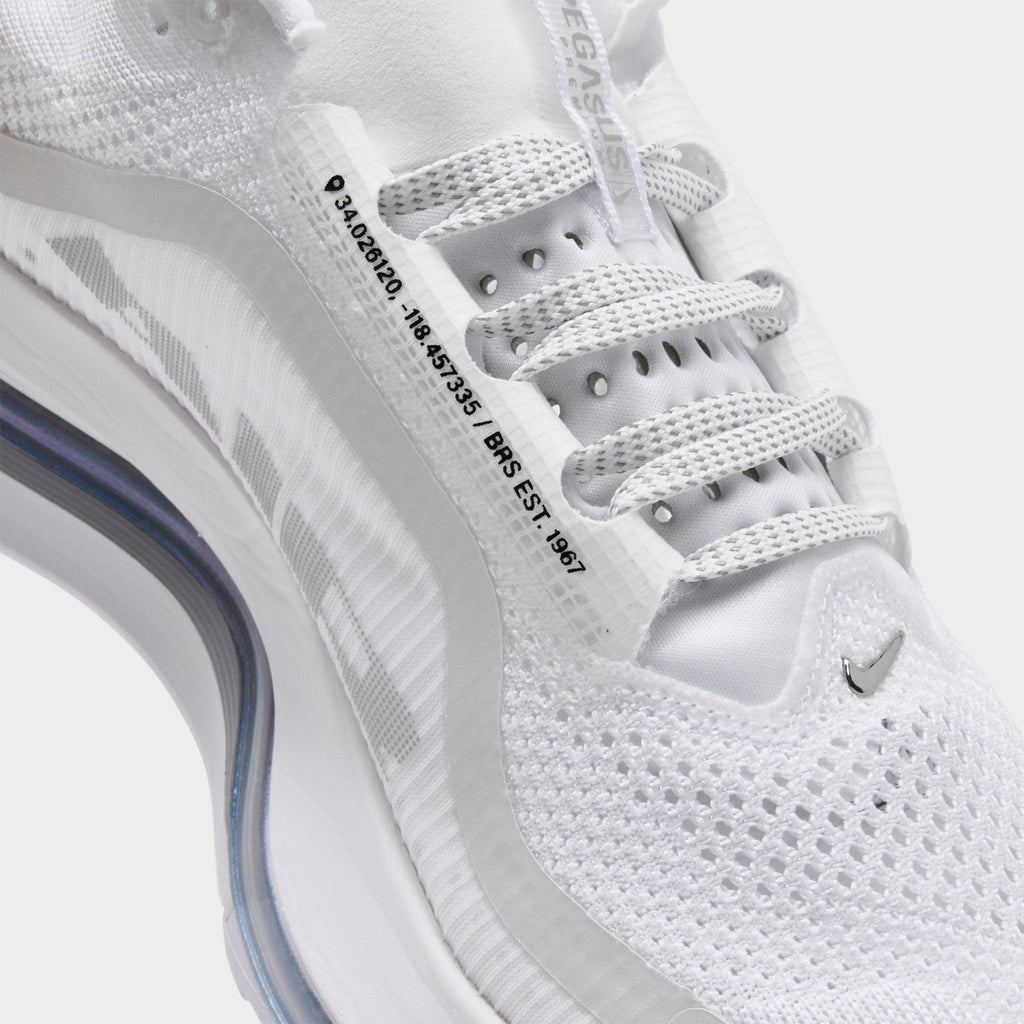 Men's Nike Pegasus Premium Running Shoes - White/Metallic Silver/Metallic Silver - view 3
