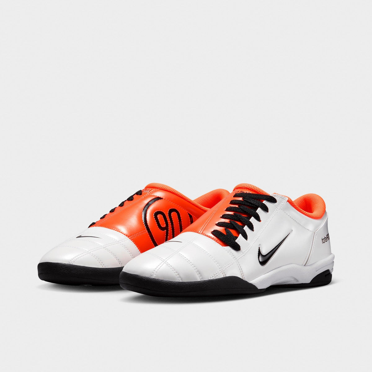 Men's Nike Total 90 Casual Shoes - White/Total Orange/Black - view 2