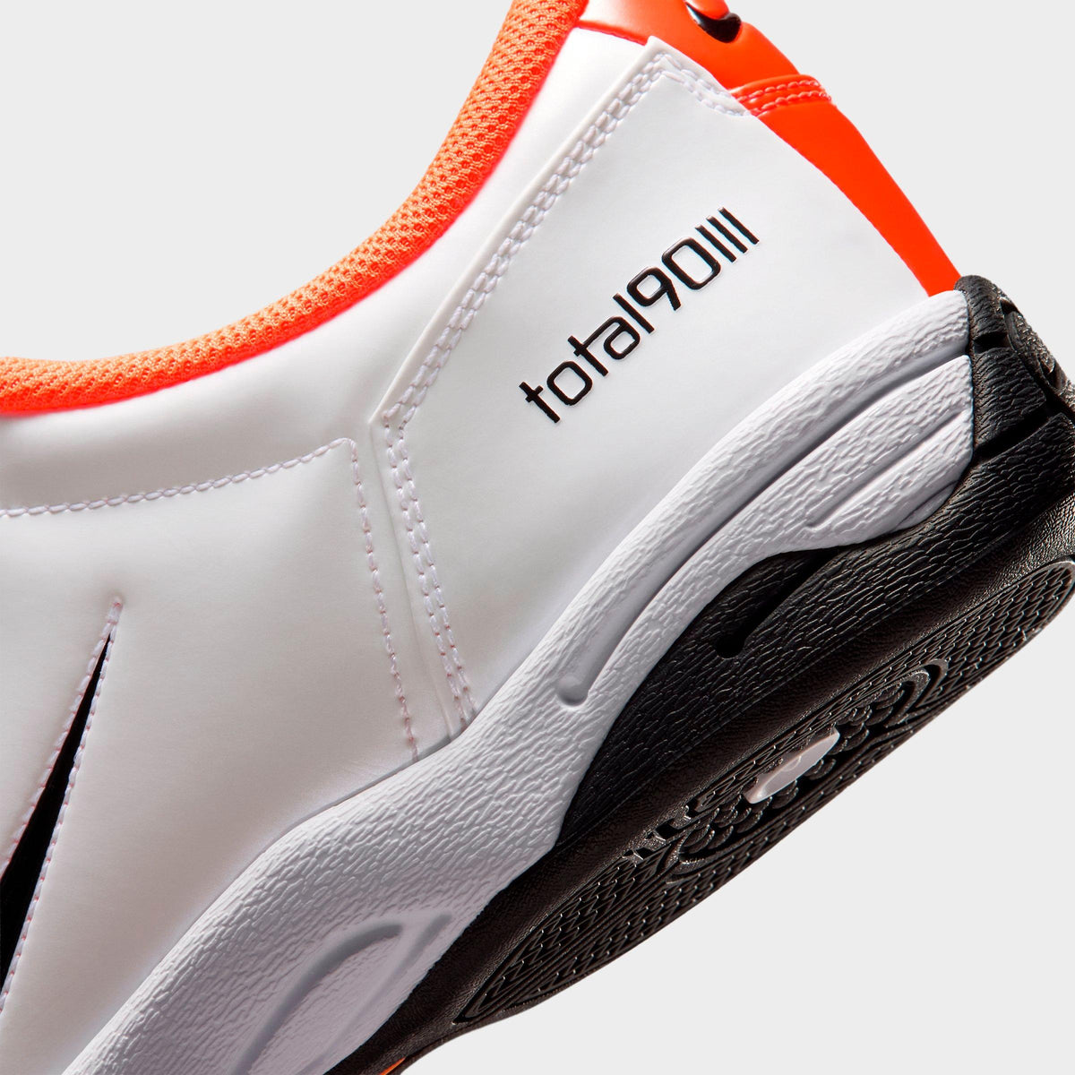 Men's Nike Total 90 Casual Shoes - White/Total Orange/Black - view 3