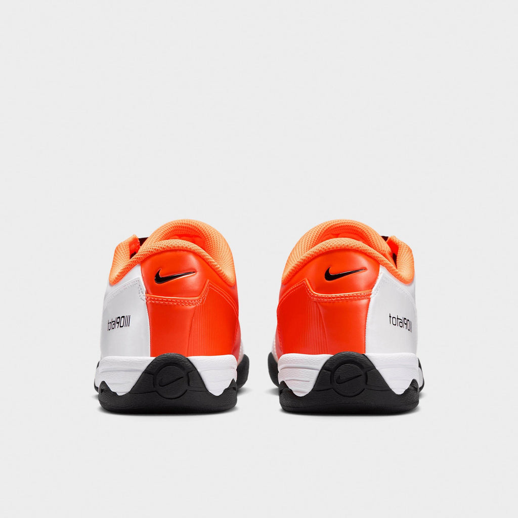 Men's Nike Total 90 Casual Shoes - White/Total Orange/Black - view 4