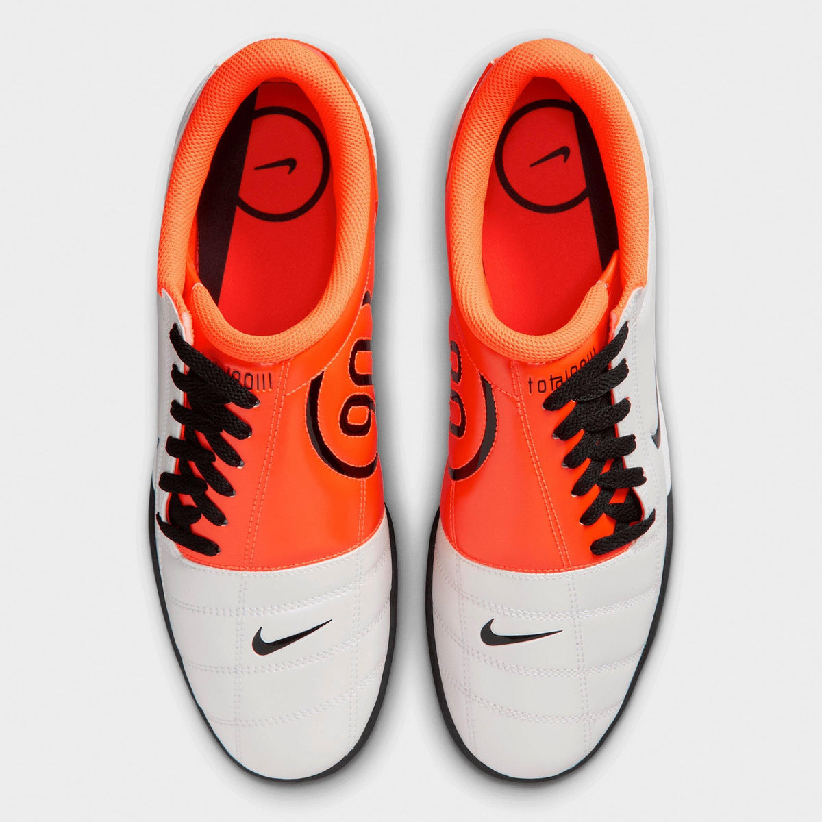 Men's Nike Total 90 Casual Shoes - White/Total Orange/Black - view 5