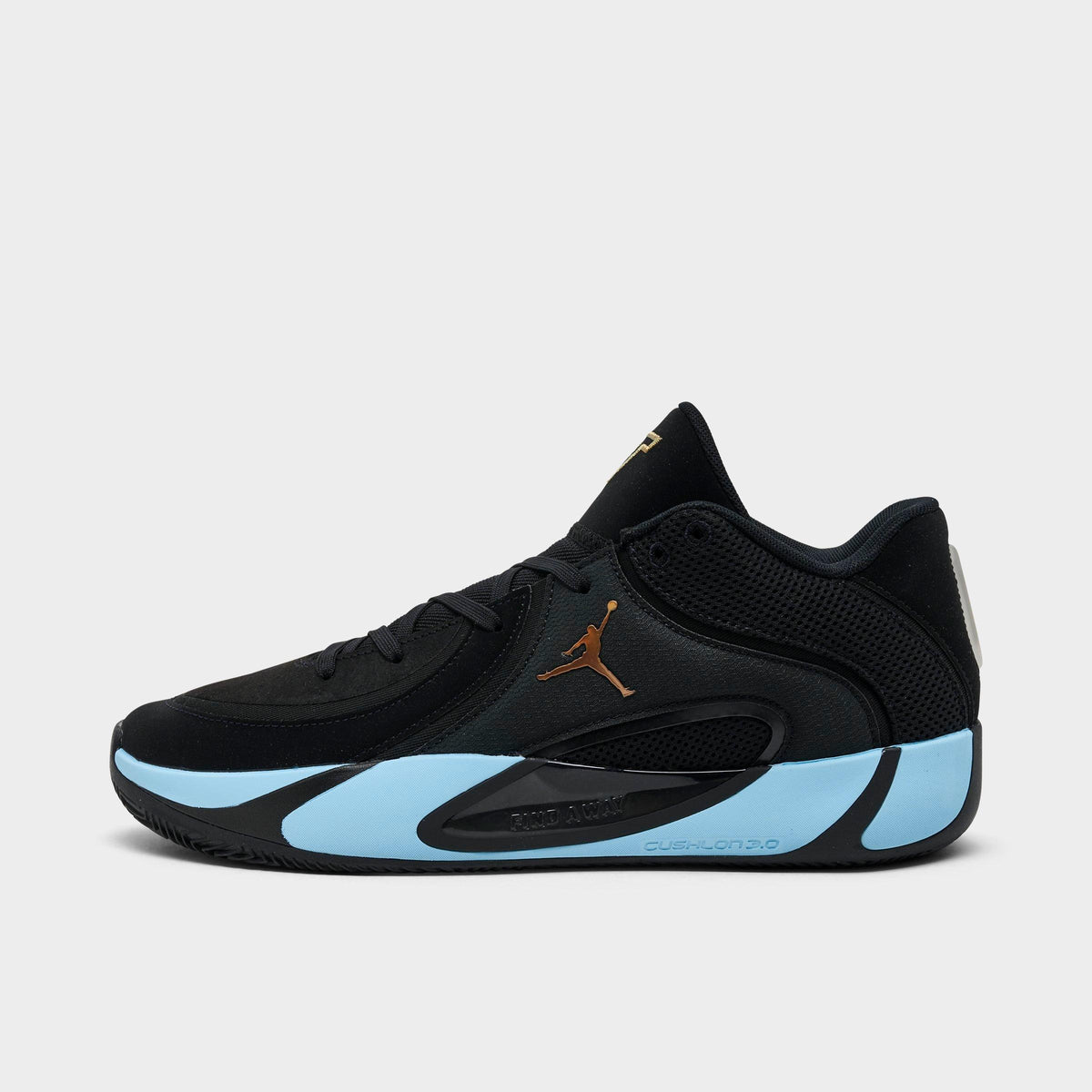 Men's Jordan Tatum 4 Basketball Shoes - Black/Ice Blue