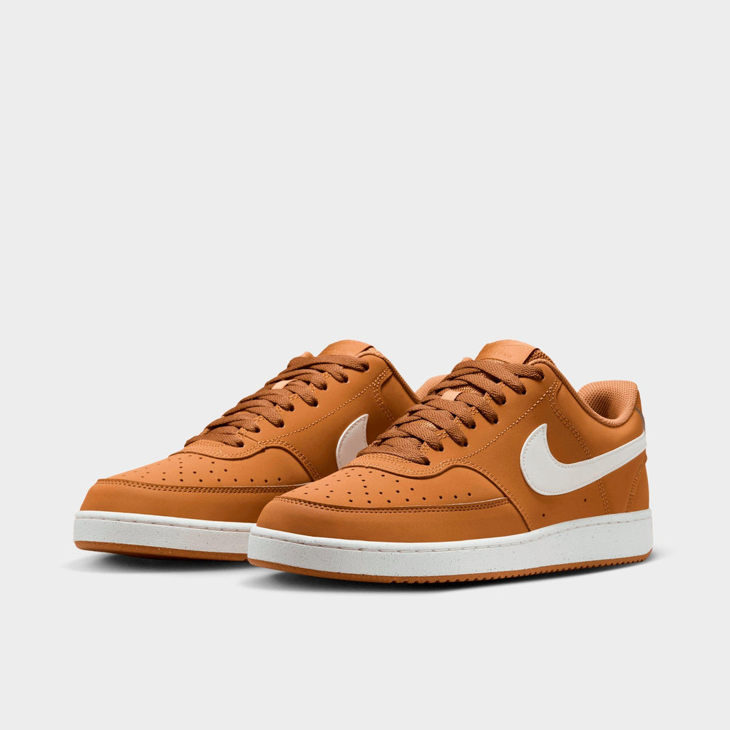 Men's Nike Court Vision Low Casual Shoes - Wheat/Sail - view 2