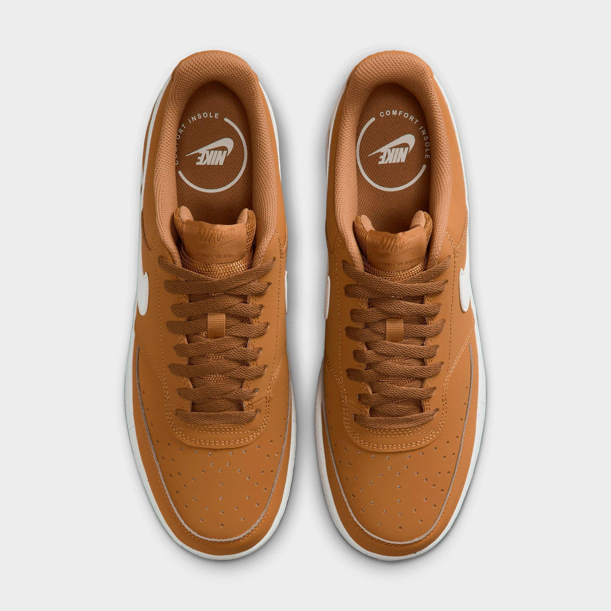 Men's Nike Court Vision Low Casual Shoes - Wheat/Sail - view 5