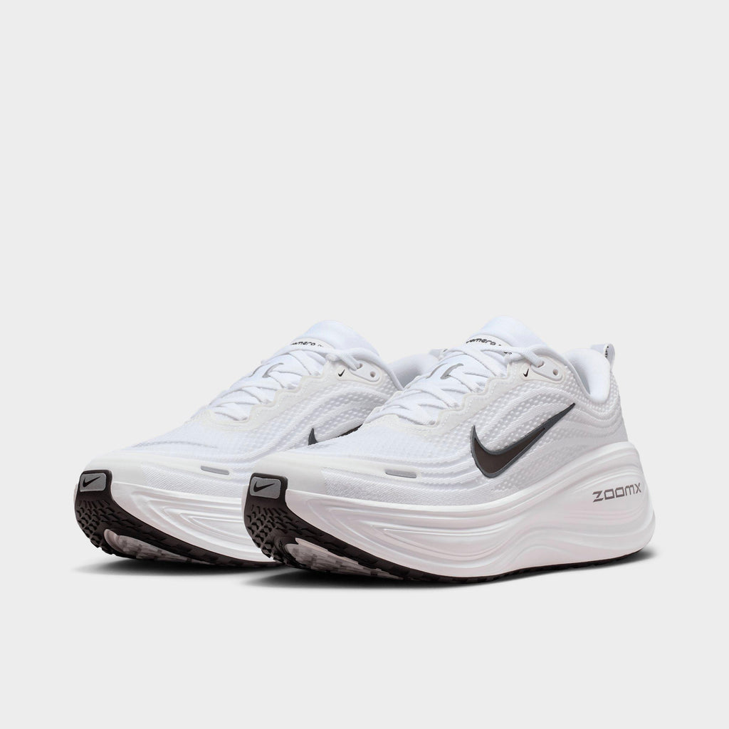 Men's Nike Vomero Plus Running Shoes - White/Dark Smoke Grey/Metallic Dark Grey/Black - view 2