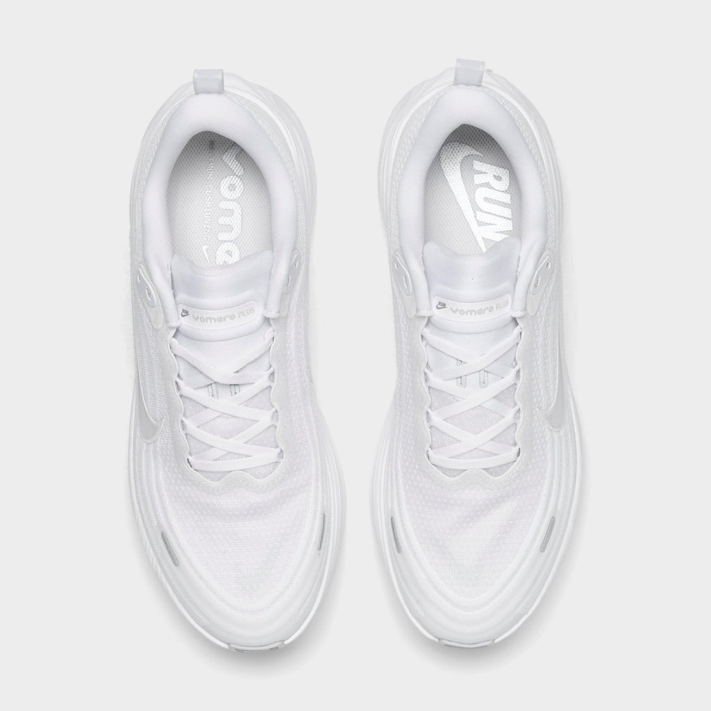 Men's Nike Vomero Plus Running Shoes - White/Photon Dust/Metallic Silver/Summit White - view 5