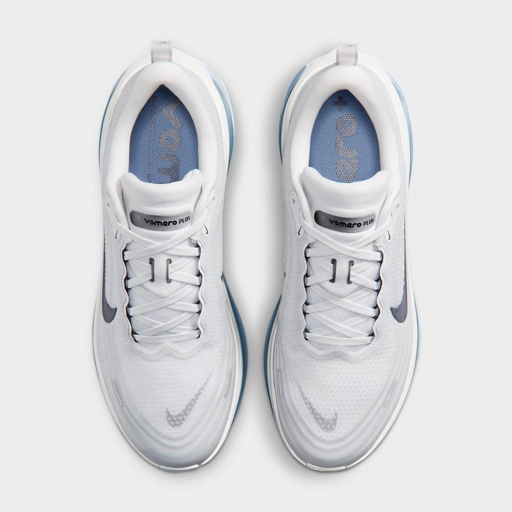 Men's Nike Vomero Plus Running Shoes - Off White/Grey Fog/Thunderstorm/Obsidian - view 5