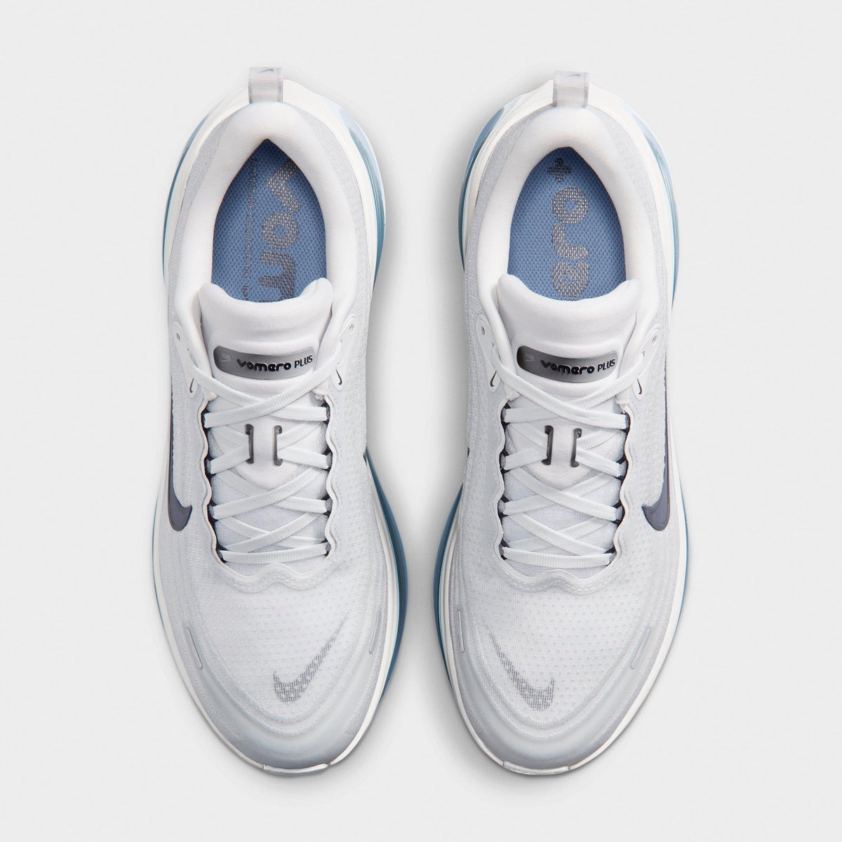 Men's Nike Vomero Plus Running Shoes - Off White/Grey Fog/Thunderstorm/Obsidian - view 5