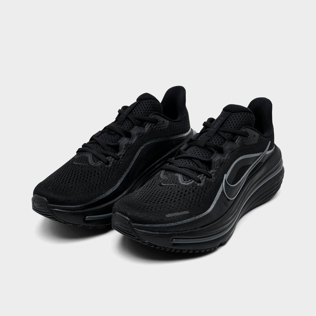 Men's Nike Air Winflo 12 Road Running Shoes - Black/Dark Smoke Grey/Black - view 2