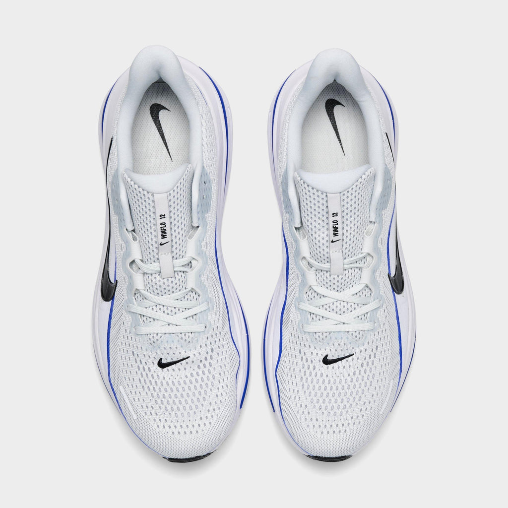 Men's Nike Air Winflo 12 Road Running Shoes - Off White/Black/White/Wolf Grey - view 5