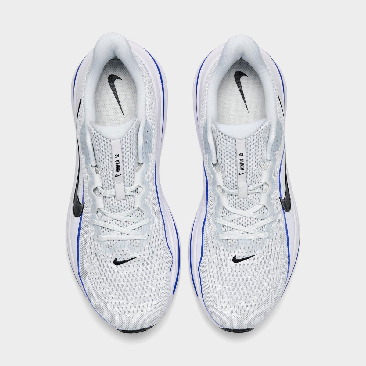 Men's Nike Air Winflo 12 Road Running Shoes - Off White/Black/White/Wolf Grey - view 5