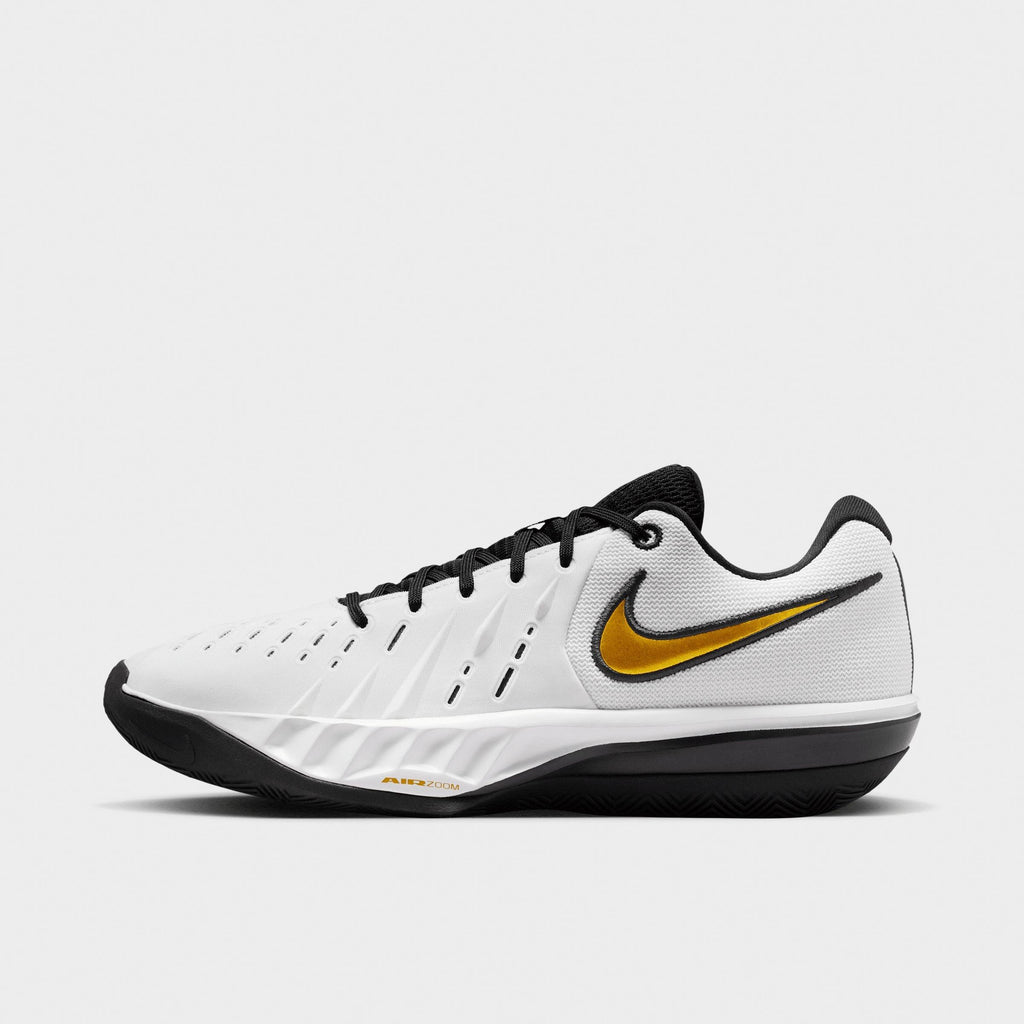 Men's Nike G.T. Cut Academy 2 Basketball Shoes - White/Black/Metallic Gold
