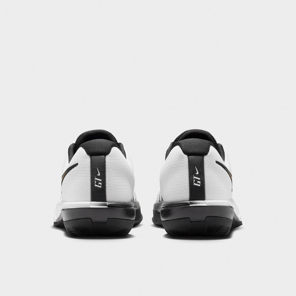 Men's Nike G.T. Cut Academy 2 Basketball Shoes - White/Black/Metallic Gold - view 4