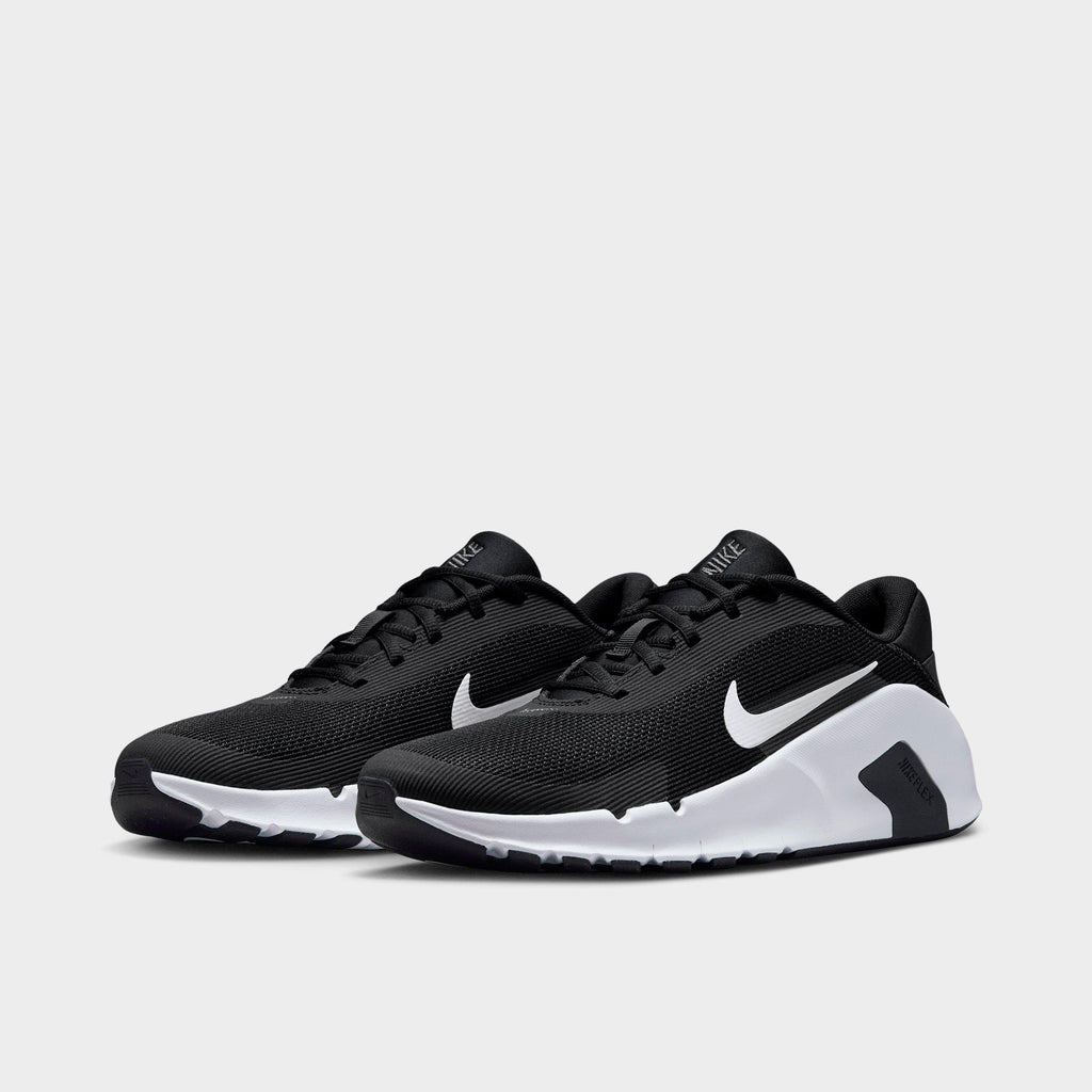 Men's Nike Flex Train Training Shoes - Black/Anthracite/White - view 2