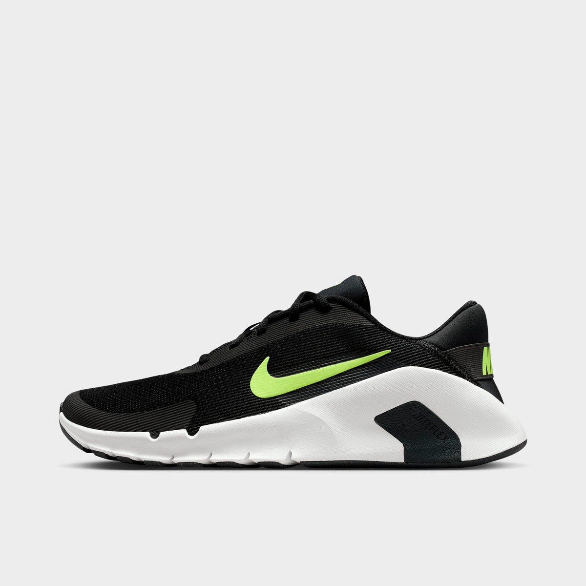 Men's Nike Flex Train Training Shoes - Black/Dark Smoke Grey/Summit White/Volt Ice