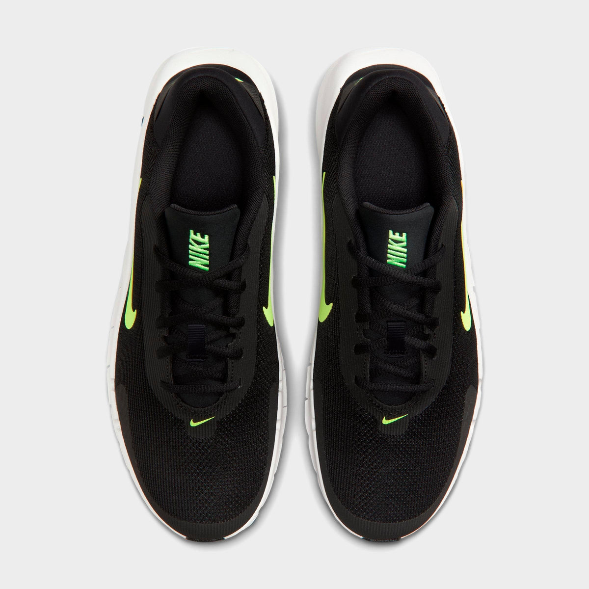 Men's Nike Flex Train Training Shoes - Black/Dark Smoke Grey/Summit White/Volt Ice - view 5