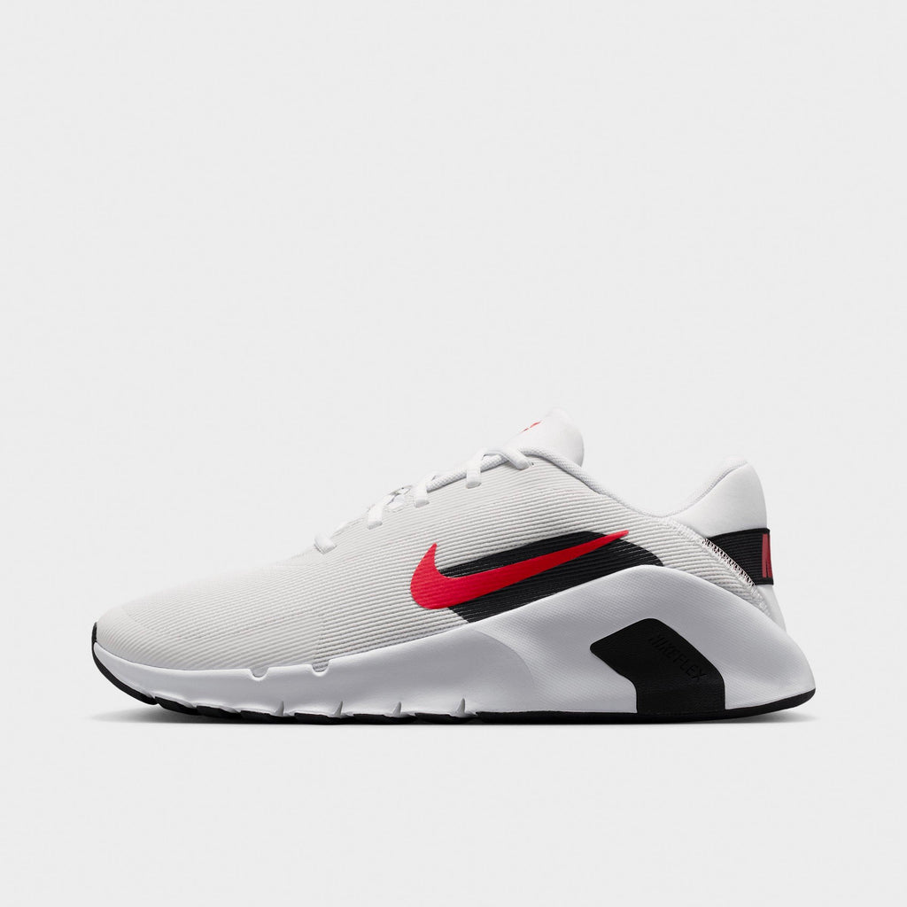 Men's Nike Flex Train Training Shoes - Off White/White/Black/University Red