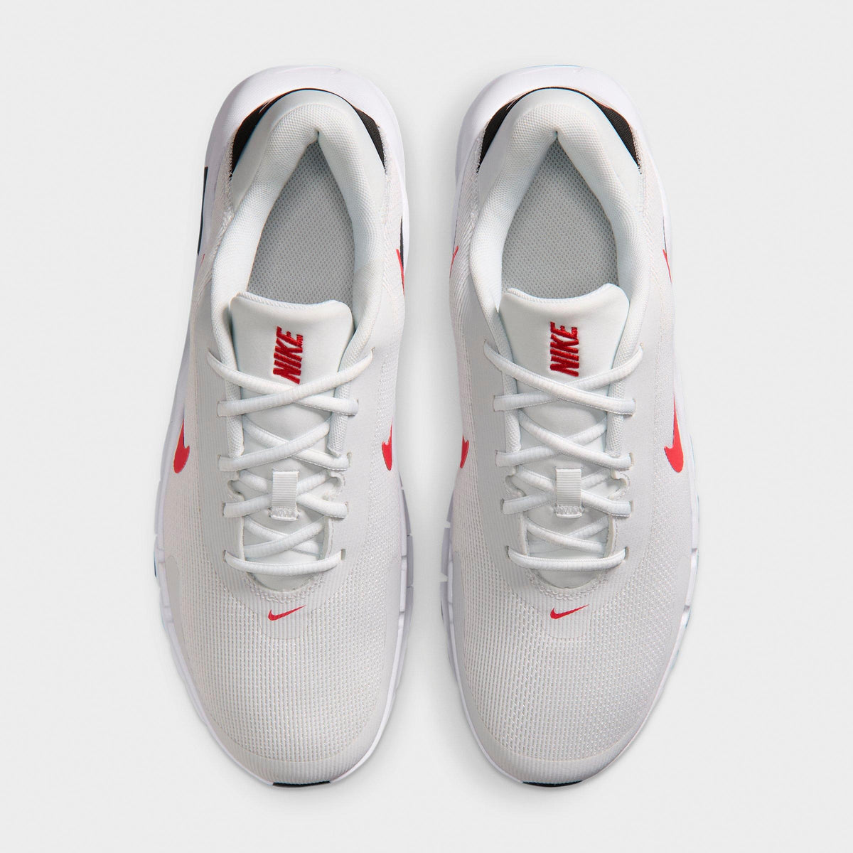 Men's Nike Flex Train Training Shoes - Off White/White/Black/University Red - view 5