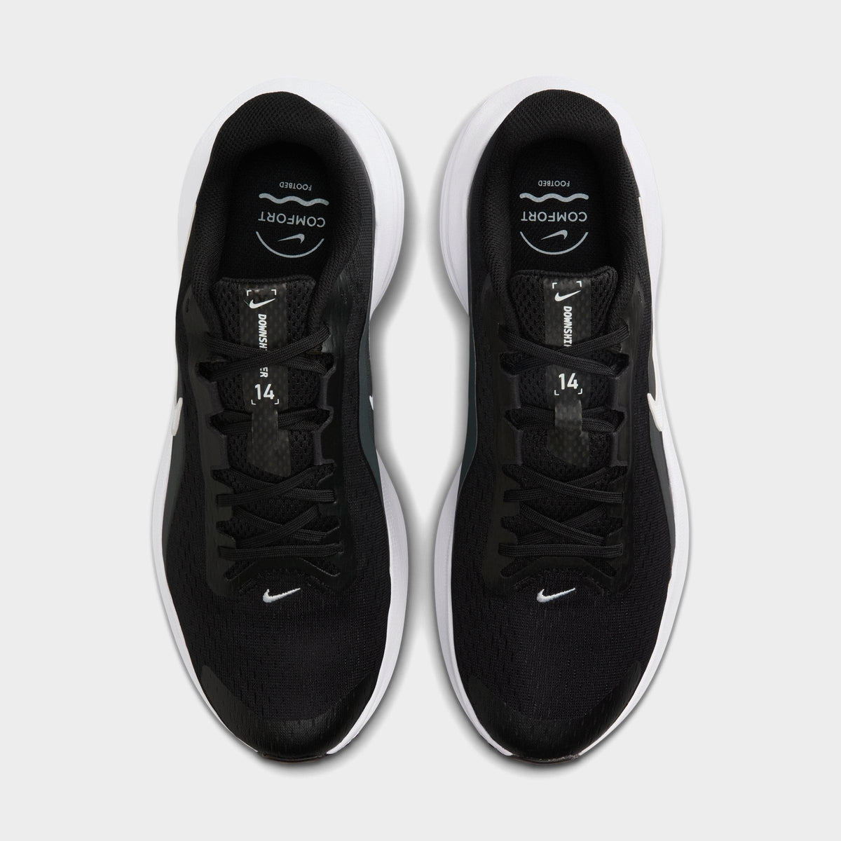 Men's Nike Downshifter 14 Running Shoes - Black/Anthracite/Wolf Grey/White - view 5