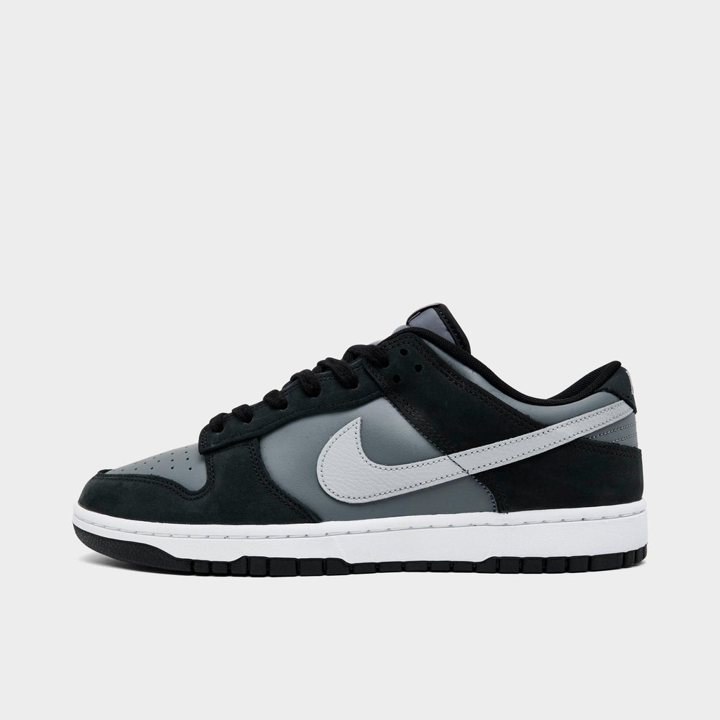 Men's Nike Dunk Low Retro Casual Shoes - Black/Light Smoke Grey/Smoke Grey/White