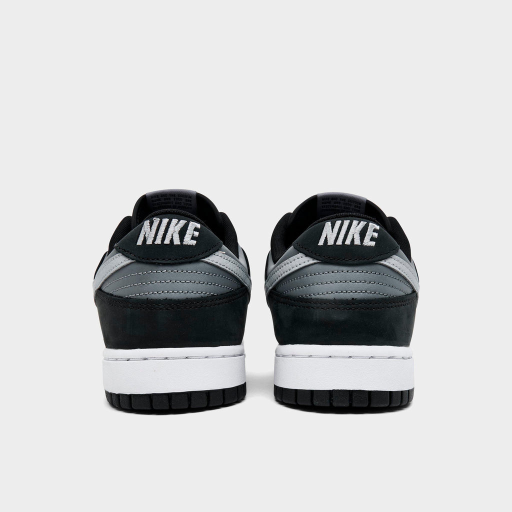Men's Nike Dunk Low Retro Casual Shoes - Black/Light Smoke Grey/Smoke Grey/White - view 4