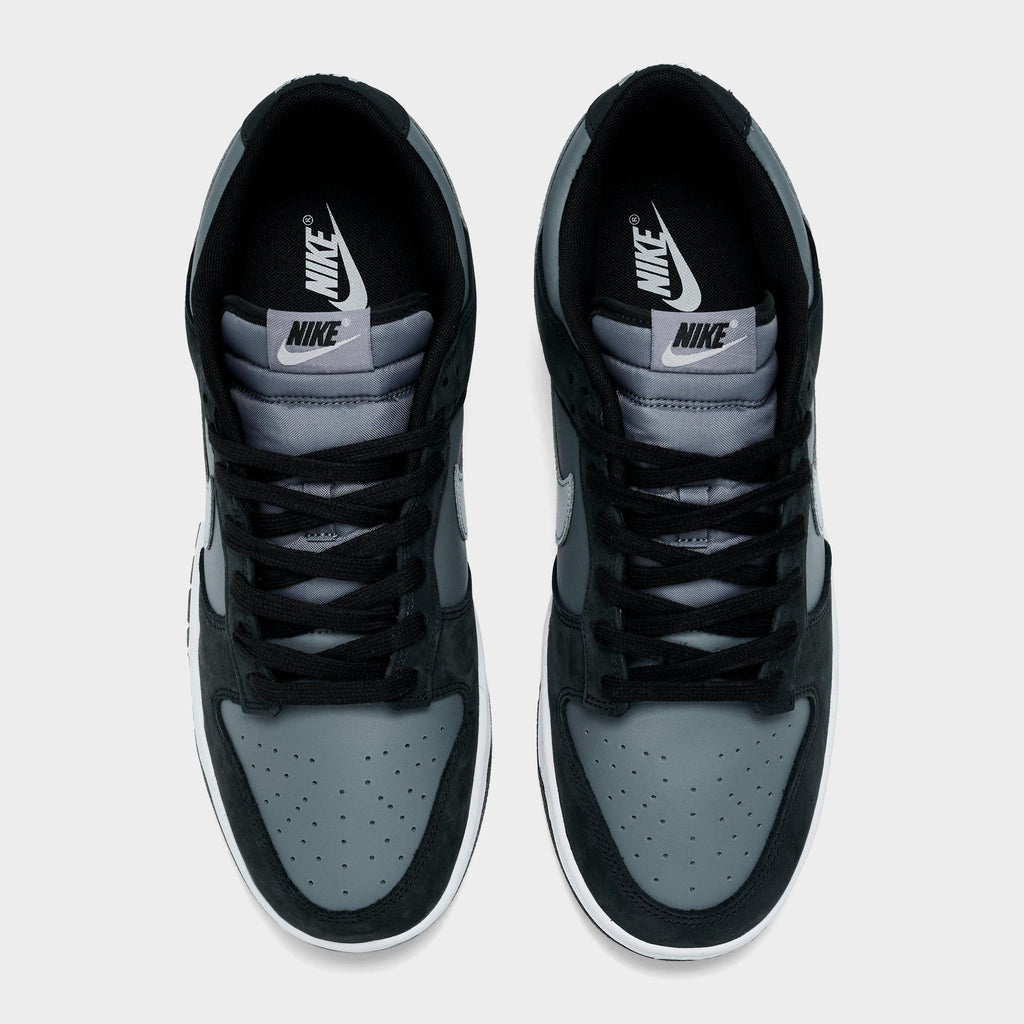Men's Nike Dunk Low Retro Casual Shoes - Black/Light Smoke Grey/Smoke Grey/White - view 5