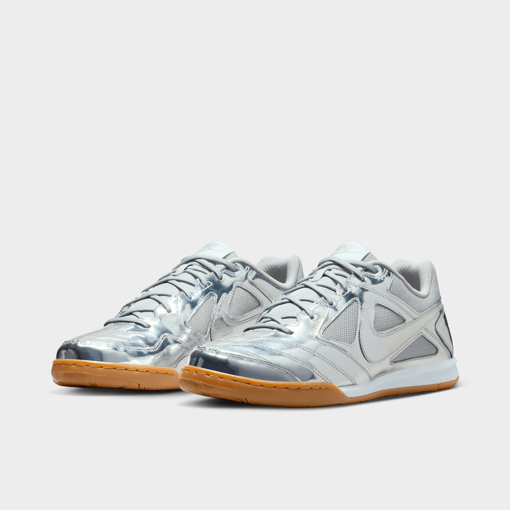 Men's Nike Gato LV8 Casual Shoes - Metallic Silver/White/Gum Light Brown/Metallic Silver - view 2