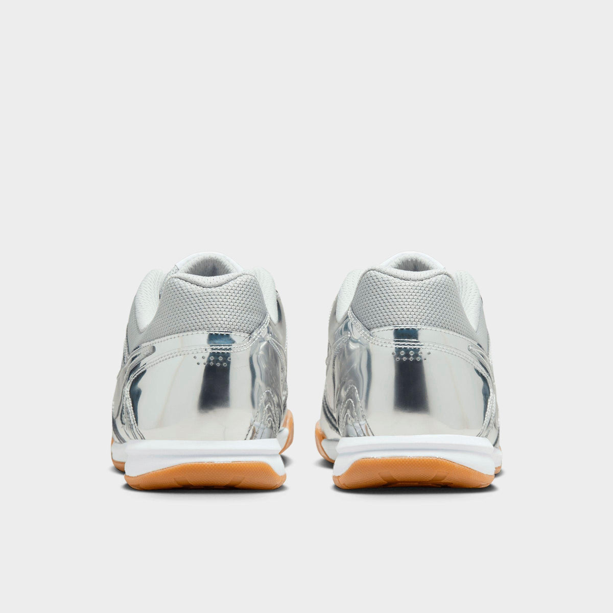 Men's Nike Gato LV8 Casual Shoes - Metallic Silver/White/Gum Light Brown/Metallic Silver - view 4