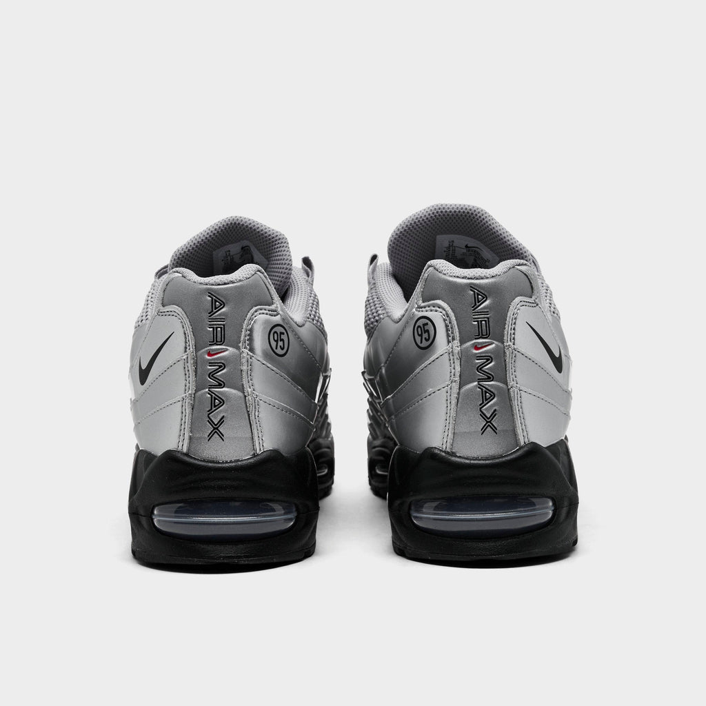 Men's Nike Air Max 95 Big Bubble Total 90 Casual Shoes - Metallic Silver/Black/Black - view 4