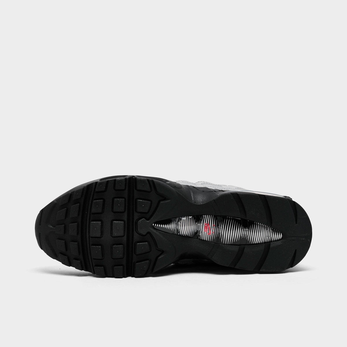 Men's Nike Air Max 95 Big Bubble Total 90 Casual Shoes - Metallic Silver/Black/Black - view 6