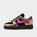 Men's Nike Air Force 1 '07 LV8 SE Glam Rock Casual Shoes - Black/Gold/Bold Berry