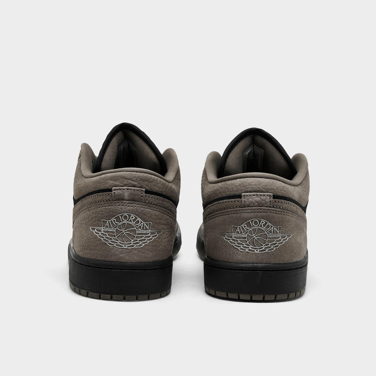 Men's Air Jordan Retro 1 Low SE Casual Shoes - Black/Olive Grey/Light Wild Mango - view 4