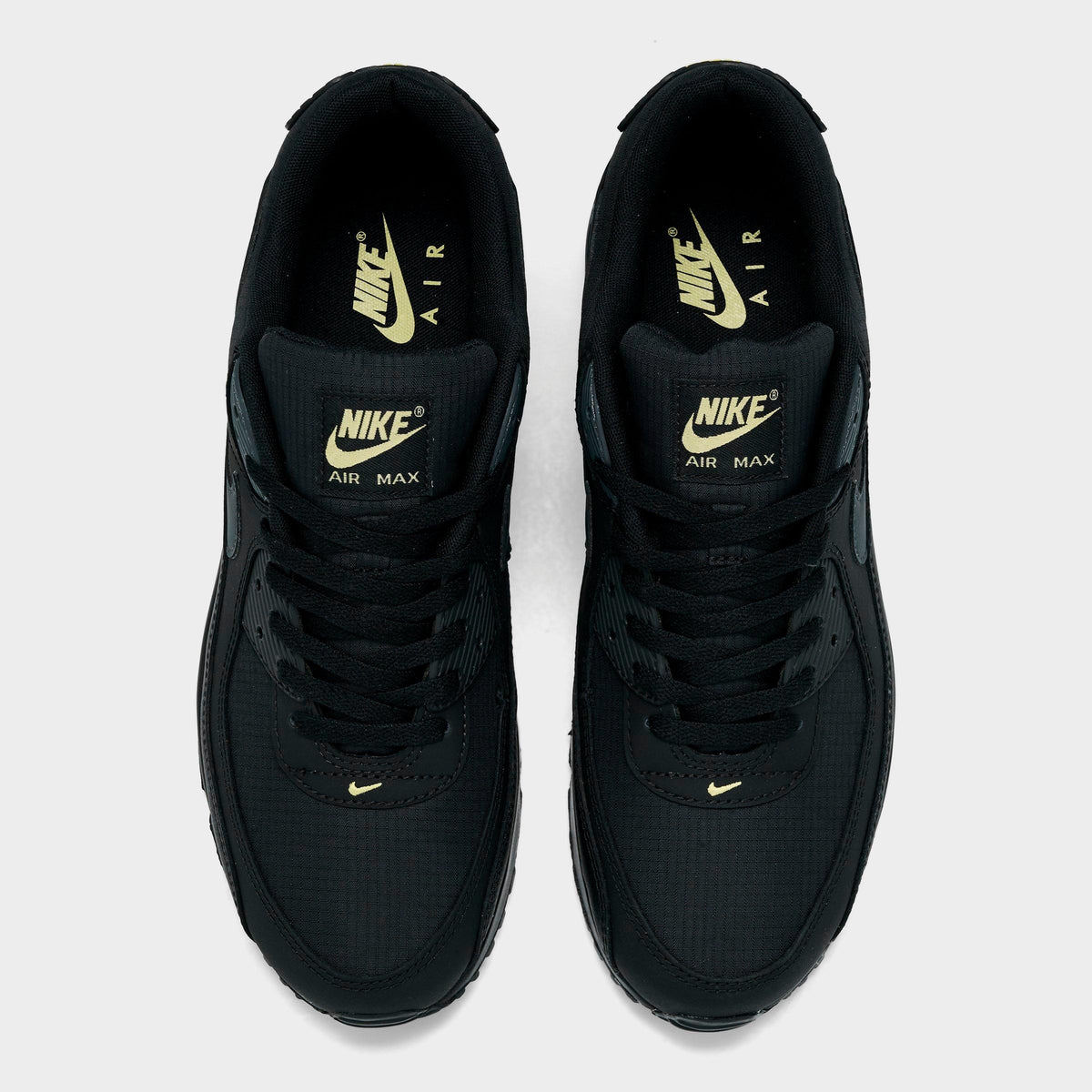 Men's Nike Air Max 90 Casual Shoes - Black/Buff Gold/Anthracite - view 5