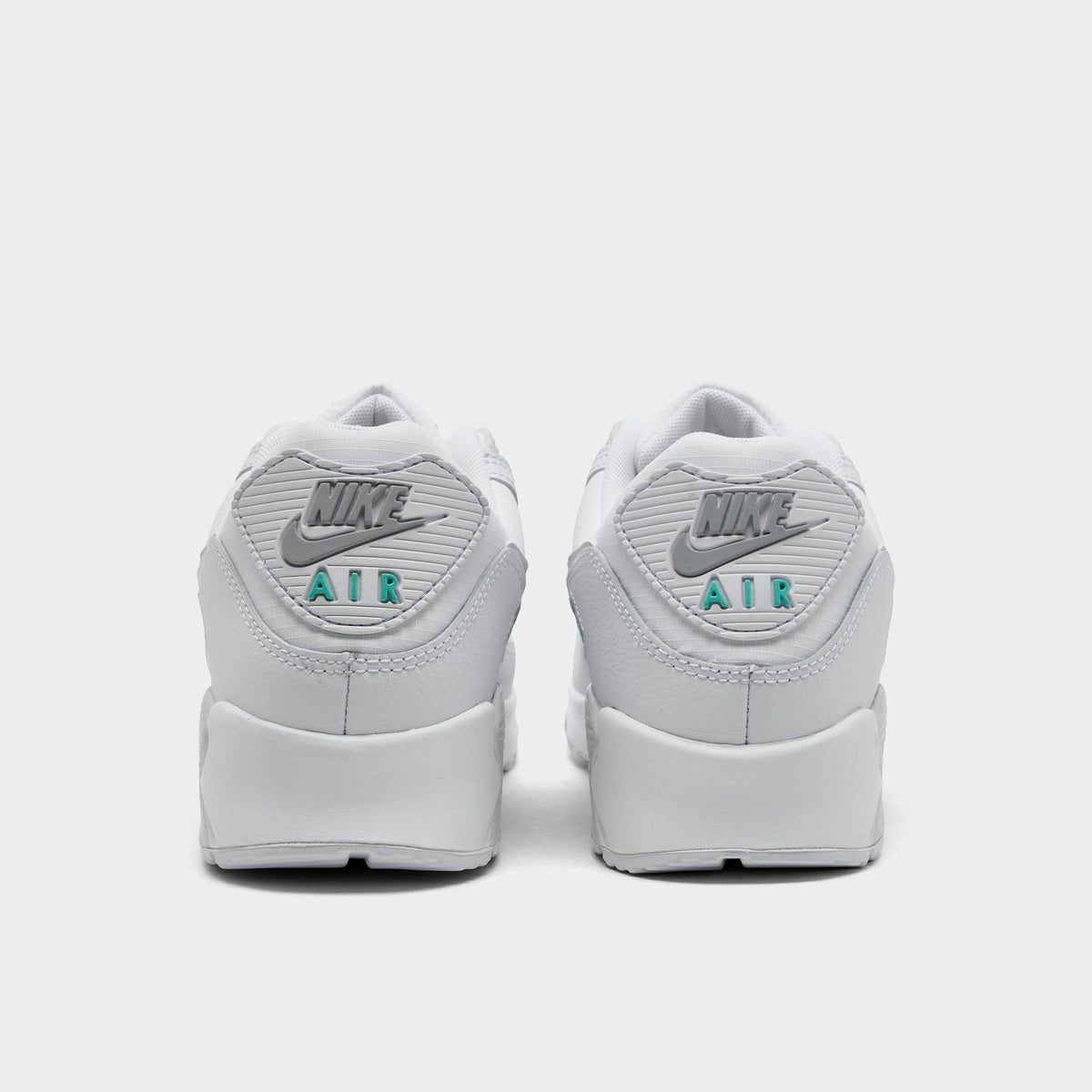 Men's Nike Air Max 90 Casual Shoes - White/Photon Dust/Hyper Turquoise - view 4