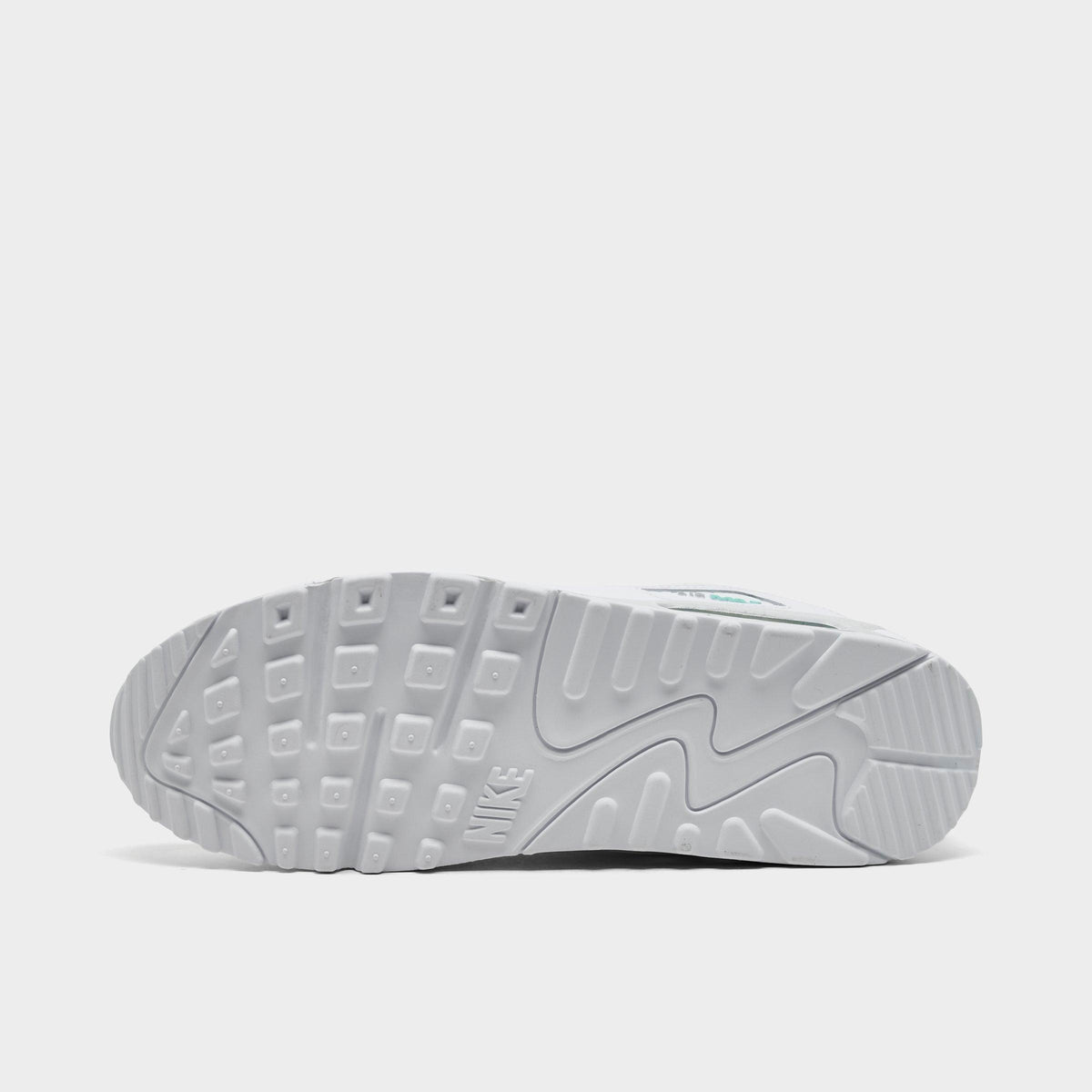 Men's Nike Air Max 90 Casual Shoes - White/Photon Dust/Hyper Turquoise - view 6