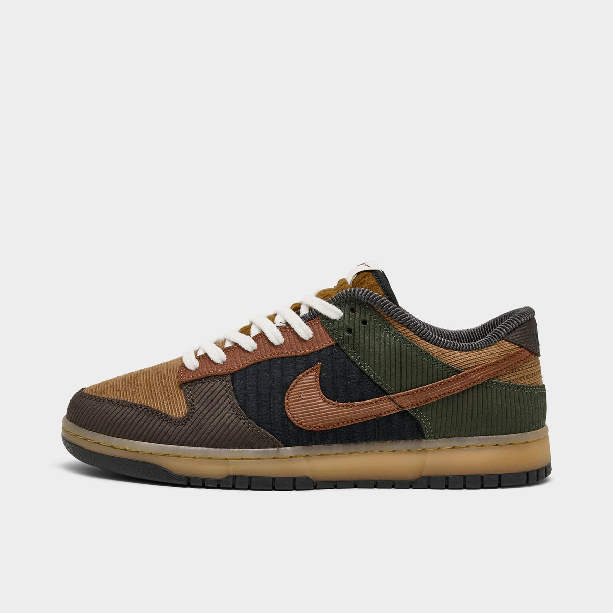Nike Dunk Low Retro Premium SE Corduroy Casual Shoes (Men's Sizing) - Light British Tan/Cargo Khaki/Baroque Brown/Cinnamon
