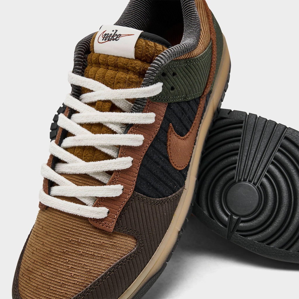 Nike Dunk Low Retro Premium SE Corduroy Casual Shoes (Men's Sizing) - Light British Tan/Cargo Khaki/Baroque Brown/Cinnamon - view 3