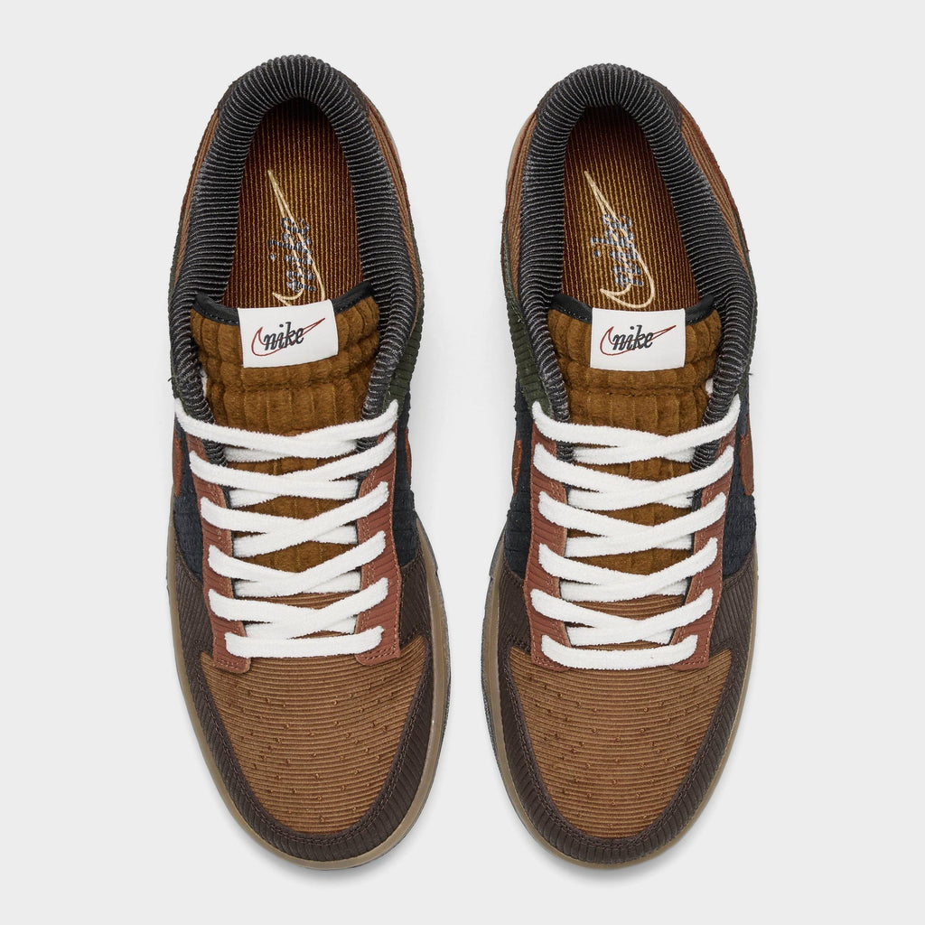 Nike Dunk Low Retro Premium SE Corduroy Casual Shoes (Men's Sizing) - Light British Tan/Cargo Khaki/Baroque Brown/Cinnamon - view 5
