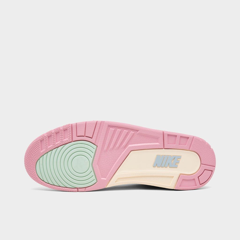 Men's Air Jordan Retro 3 Basketball Shoes - Sail/Jade Aura/Aura/Iced Carmine/Muslin/Iris Whisper - view 6