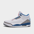 Men's Air Jordan Retro 3 Basketball Shoes - White/Varsity Red/True Blue/Cement Grey