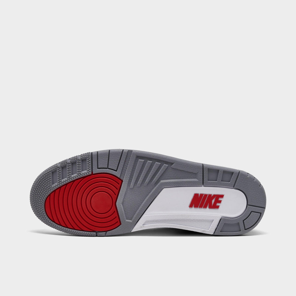Men's Air Jordan Retro 3 Basketball Shoes - White/Varsity Red/True Blue/Cement Grey - view 6
