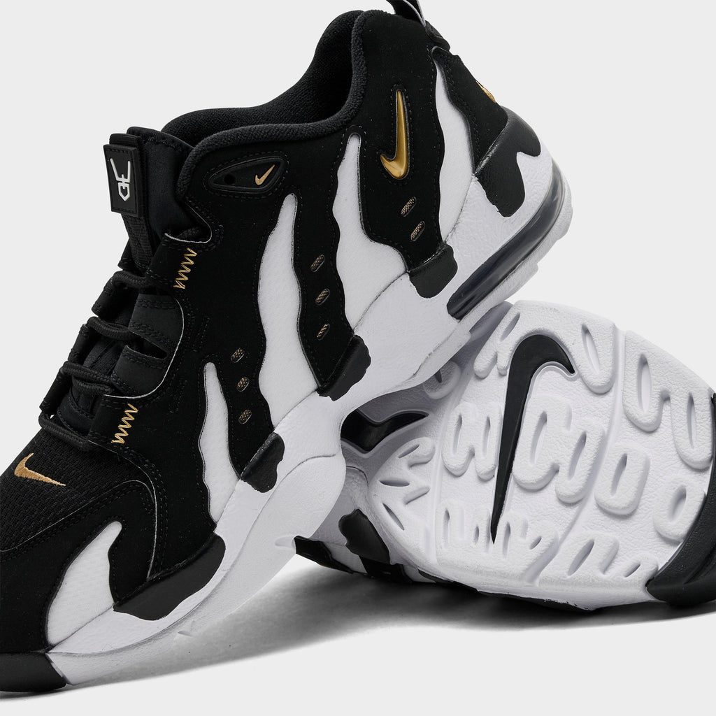 Men's Nike Air DT Max '96 Low Casual Shoes - Black/White/Metallic Gold - view 3