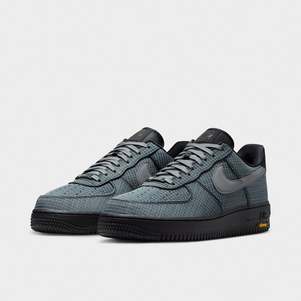 Men's Nike Air Force 1 '07 LX Vibram Casual Shoes - Black/Light Lemon Twist/Speed Yellow/Smoke Grey - view 2