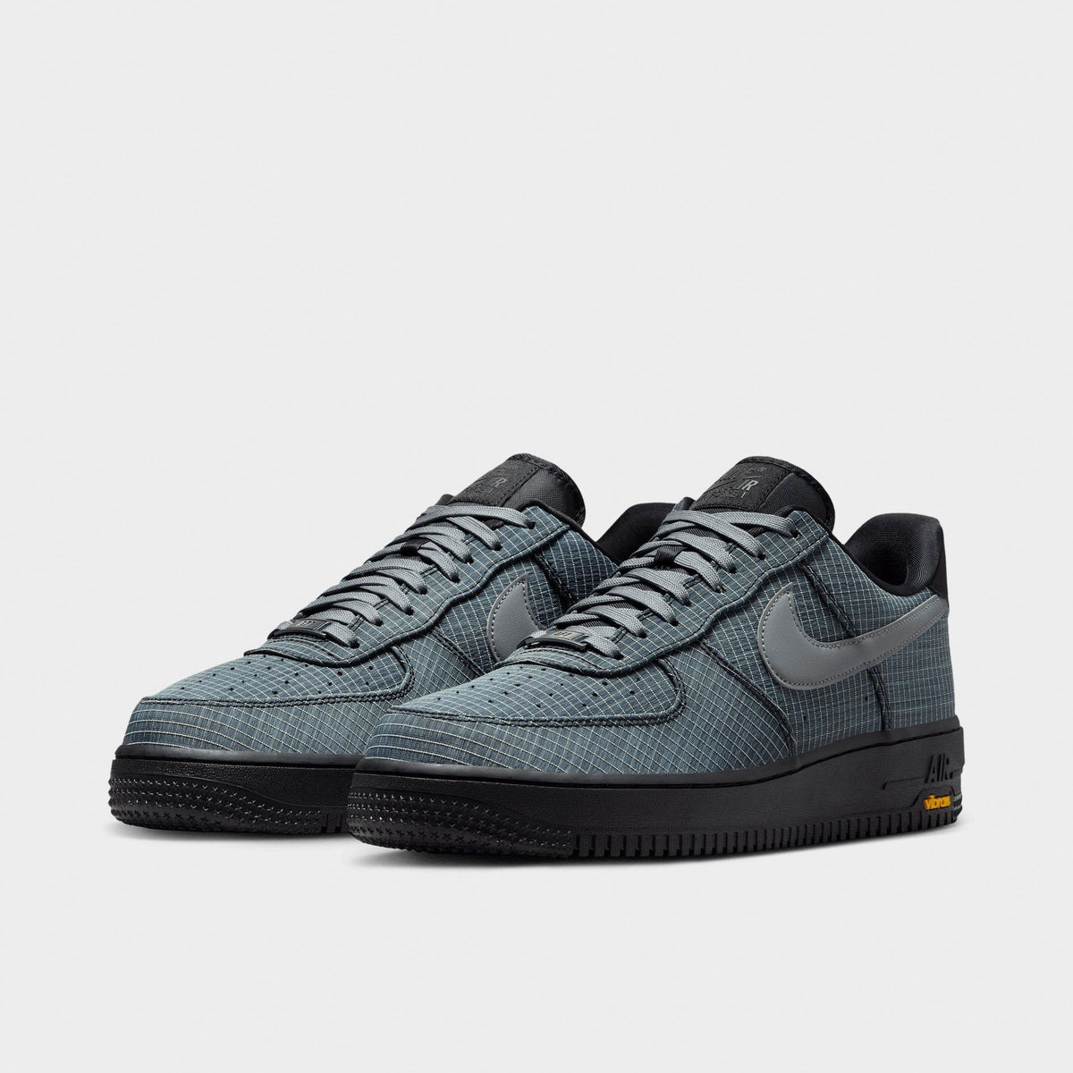 Men's Nike Air Force 1 '07 LX Vibram Casual Shoes - Black/Light Lemon Twist/Speed Yellow/Smoke Grey - view 2