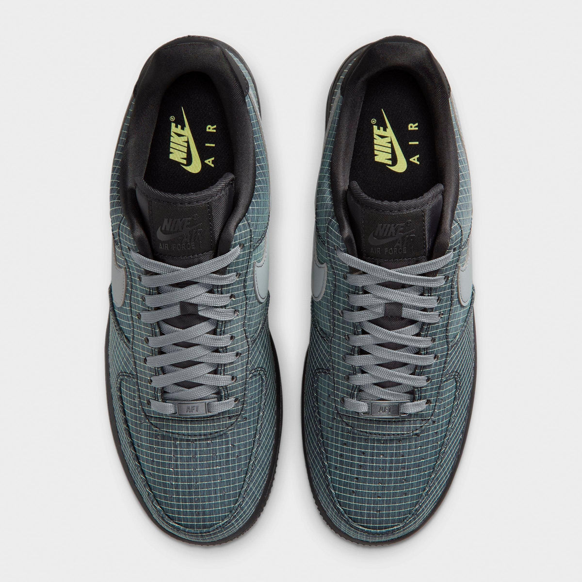 Men's Nike Air Force 1 '07 LX Vibram Casual Shoes - Black/Light Lemon Twist/Speed Yellow/Smoke Grey - view 5